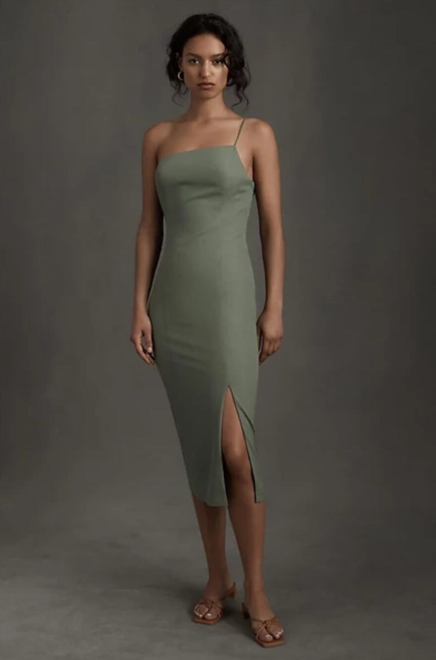 NWT BHLDN Miranda Crepe Midi Dress - Size 16